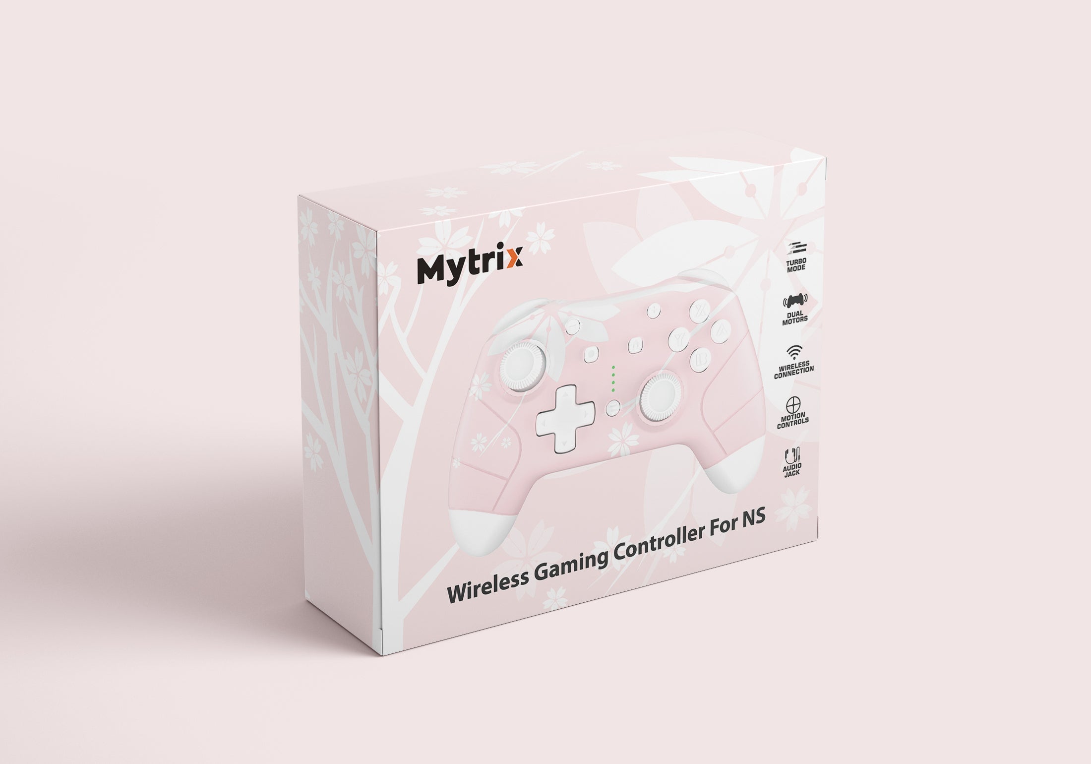 Mytrix Sakura Pink Cherry Wireless Switch Pro Controller for Nintendo Switch, the Newest Switch OLED, and Switch Lite Mytrix Sakura Pink Cherry Wireless Switch Pro Controller for Nintendo Switch, the Newest Switch OLED, and Switch Lite